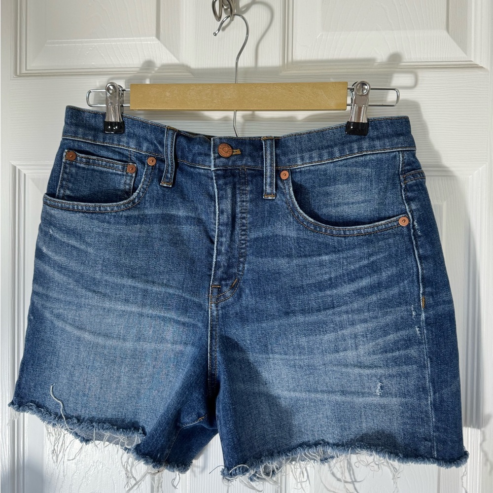 Madewell Cut Off Shorts Dark Wash